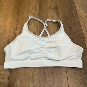Gymshark White mesh cut out Sports Bra